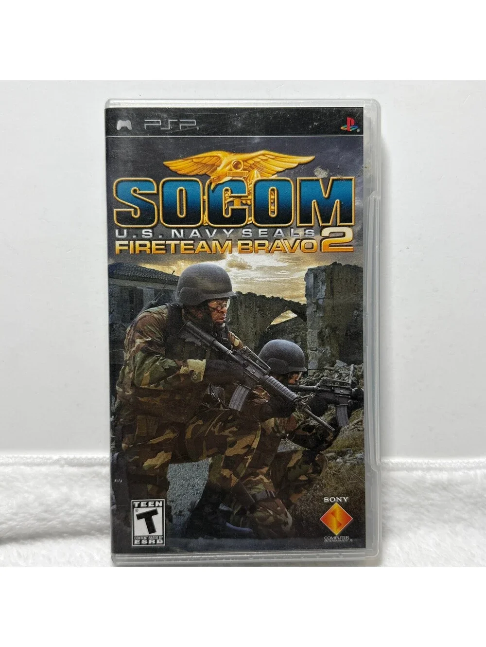 SOCOM U.S. Navy SEALs Fireteam Bravo 2 PSP Complete CIB UMD Game
